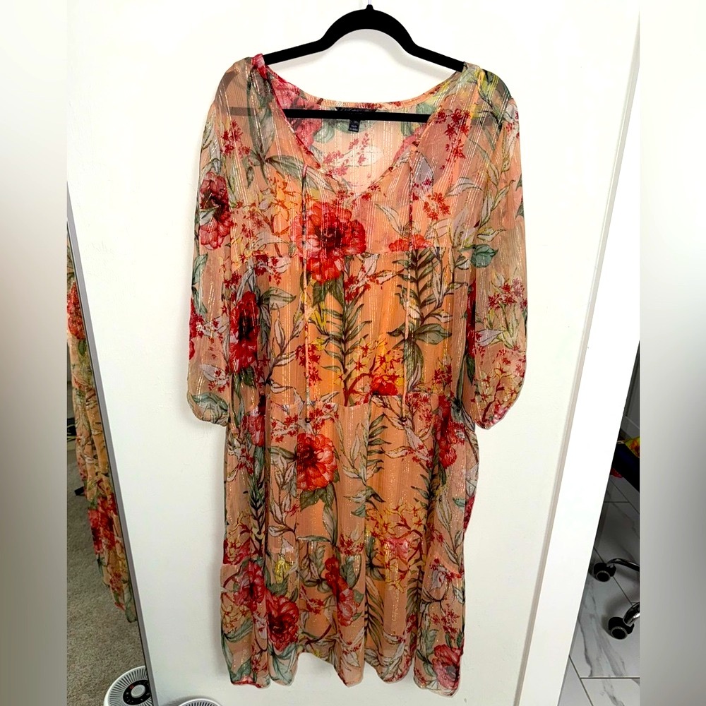 Floral Sheer Dress